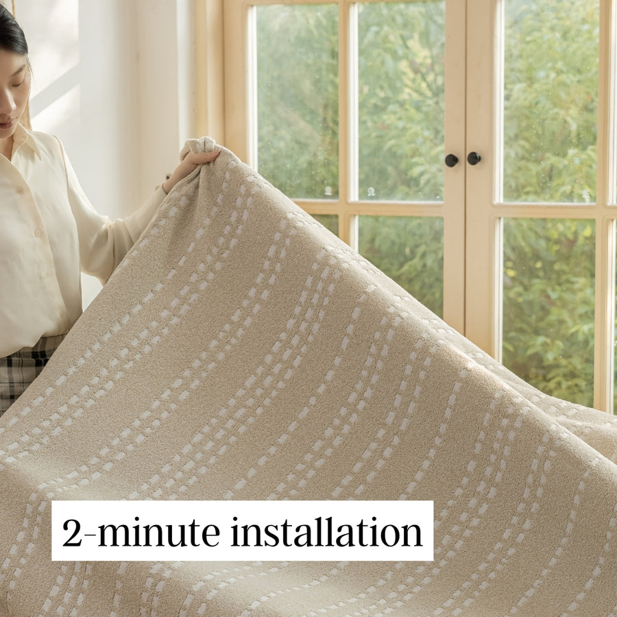 2-minute installation (seriously, just drape it on and done)