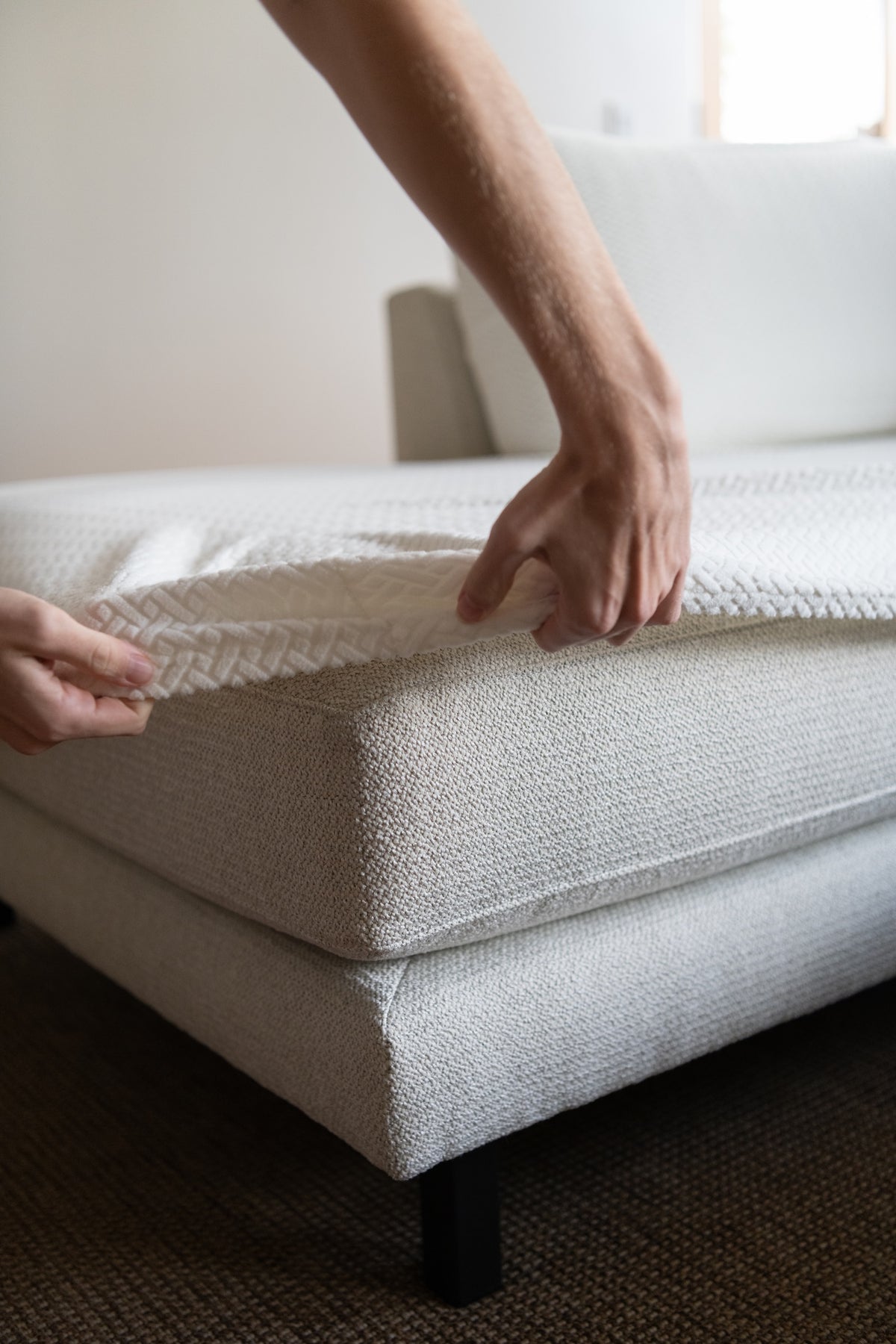 Cut for each cushion