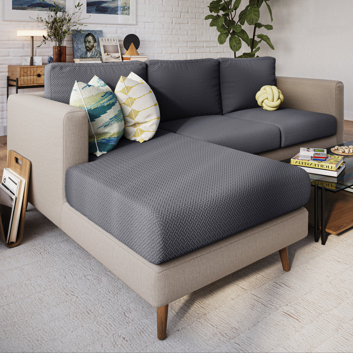 Magic Sofa Covers - Classic Bundle - Nolan InteriorMagic Sofa CoversSeat CoverCharcoal Grey
