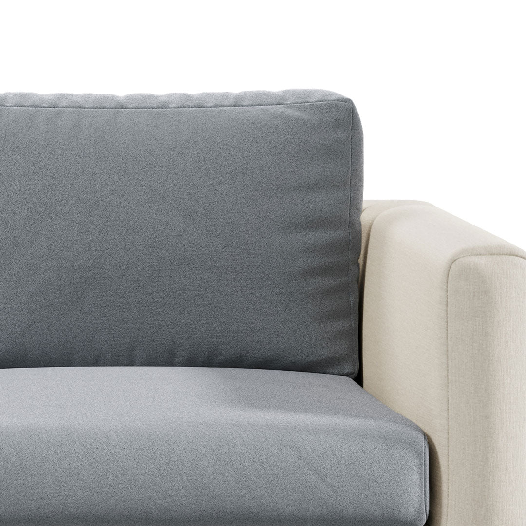 Close-up of Magic Sofa Cover Modern fabric in Ash Grey