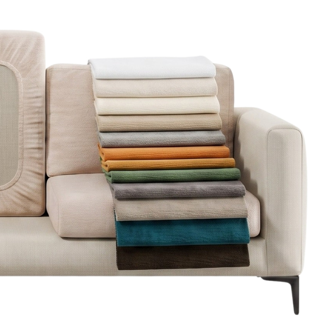 Premium fabrics for every style — chenille, velvet, corduroy, boucle, jacquard, and more.