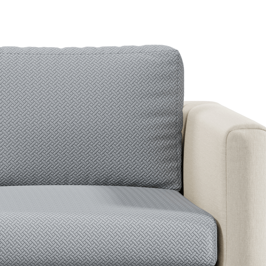 Close-up of Magic Sofa Cover Classic fabric in Chrome Grey