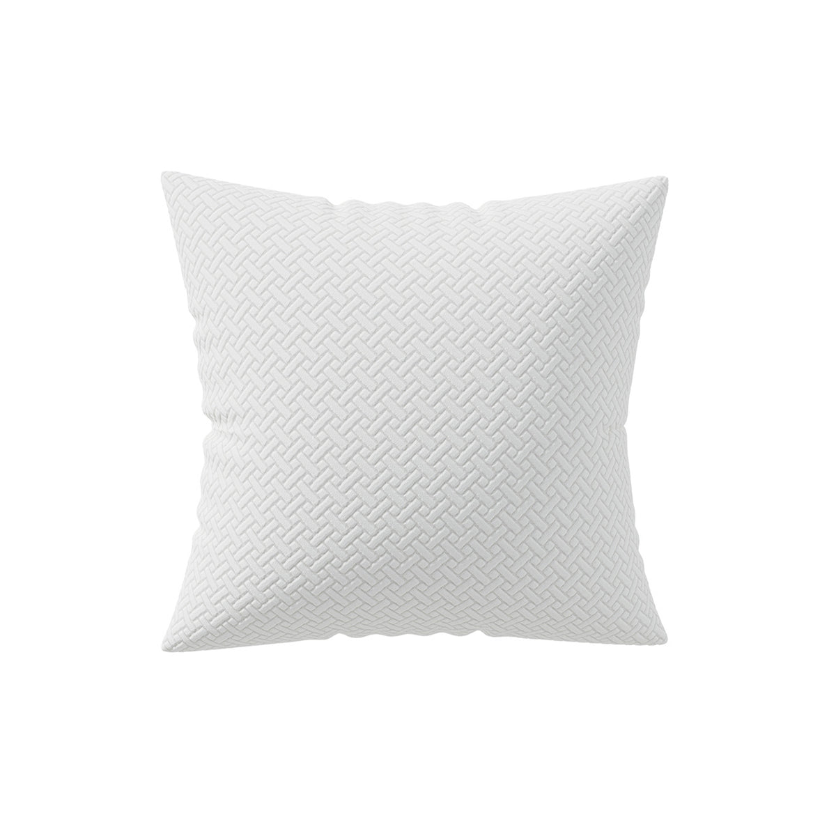 Classic pattern pillow cover in Jade White on a white background