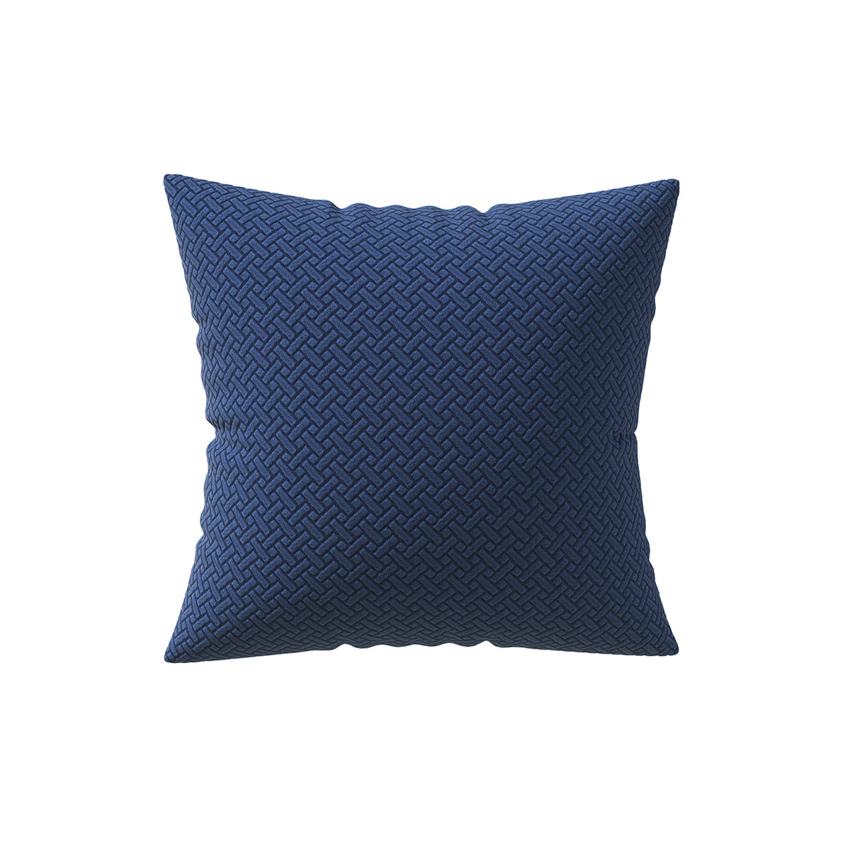 Classic pattern pillow cover in Navy Blue on a white background