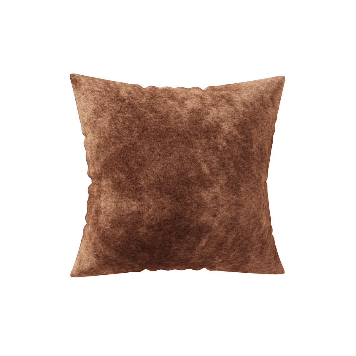 Modern pattern pillow cover in Oak Brown on a white background