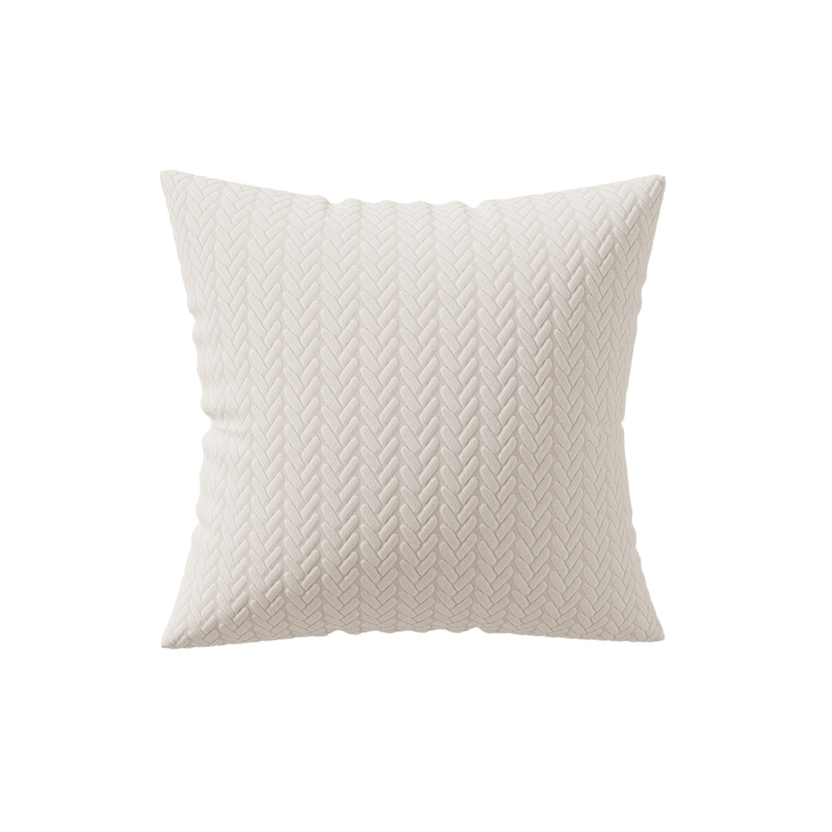 Wheat pattern pillow cover in Ivory Beige on a white background
