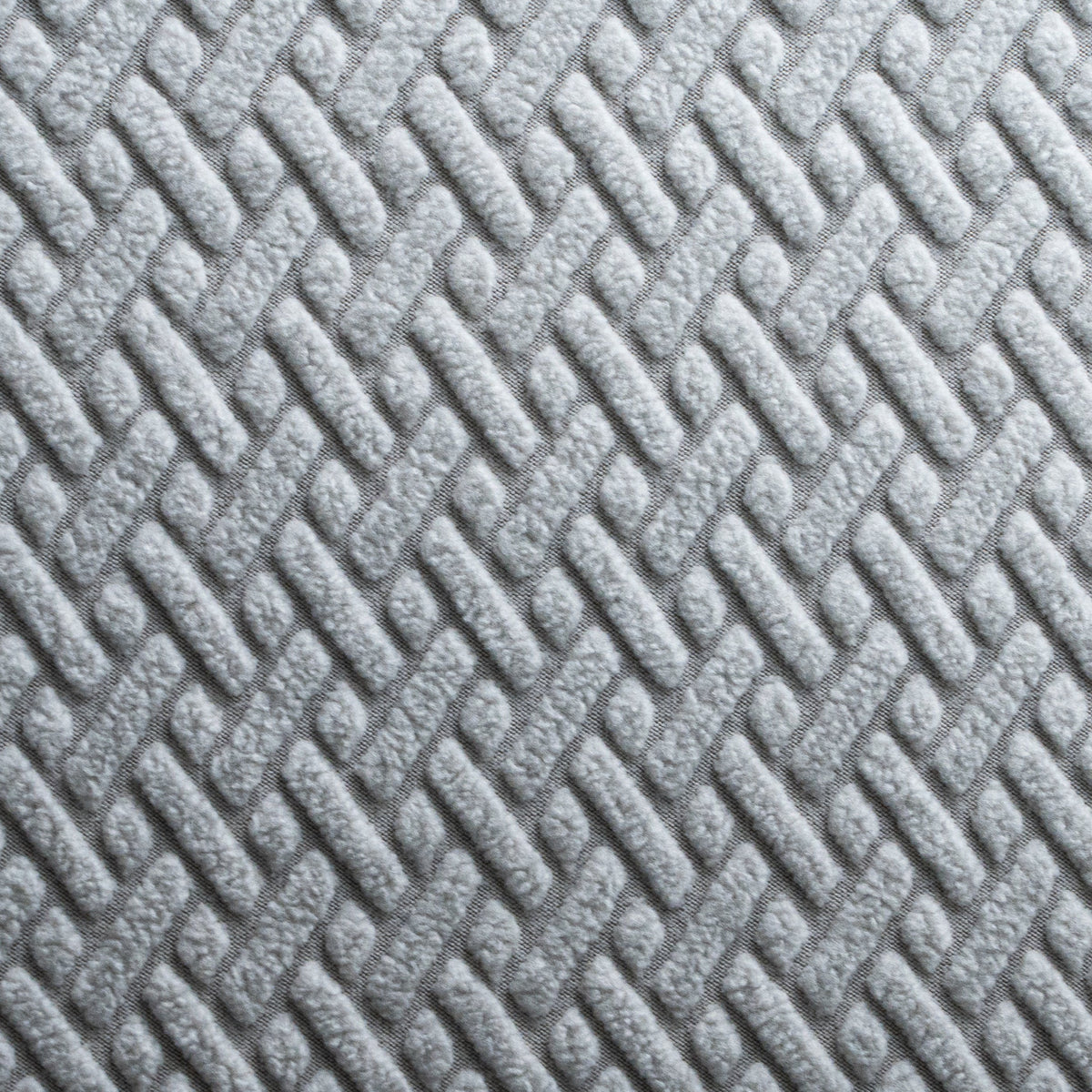 Close-up of Classic pattern Magic Sofa Swatch fabric in Chrome Grey