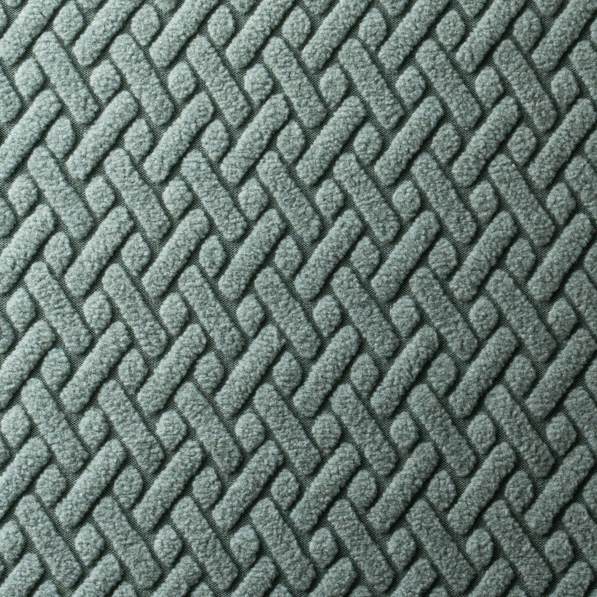 Flat close-up of Magic Sofa Swatch fabric in Classic pattern, Cypress Green