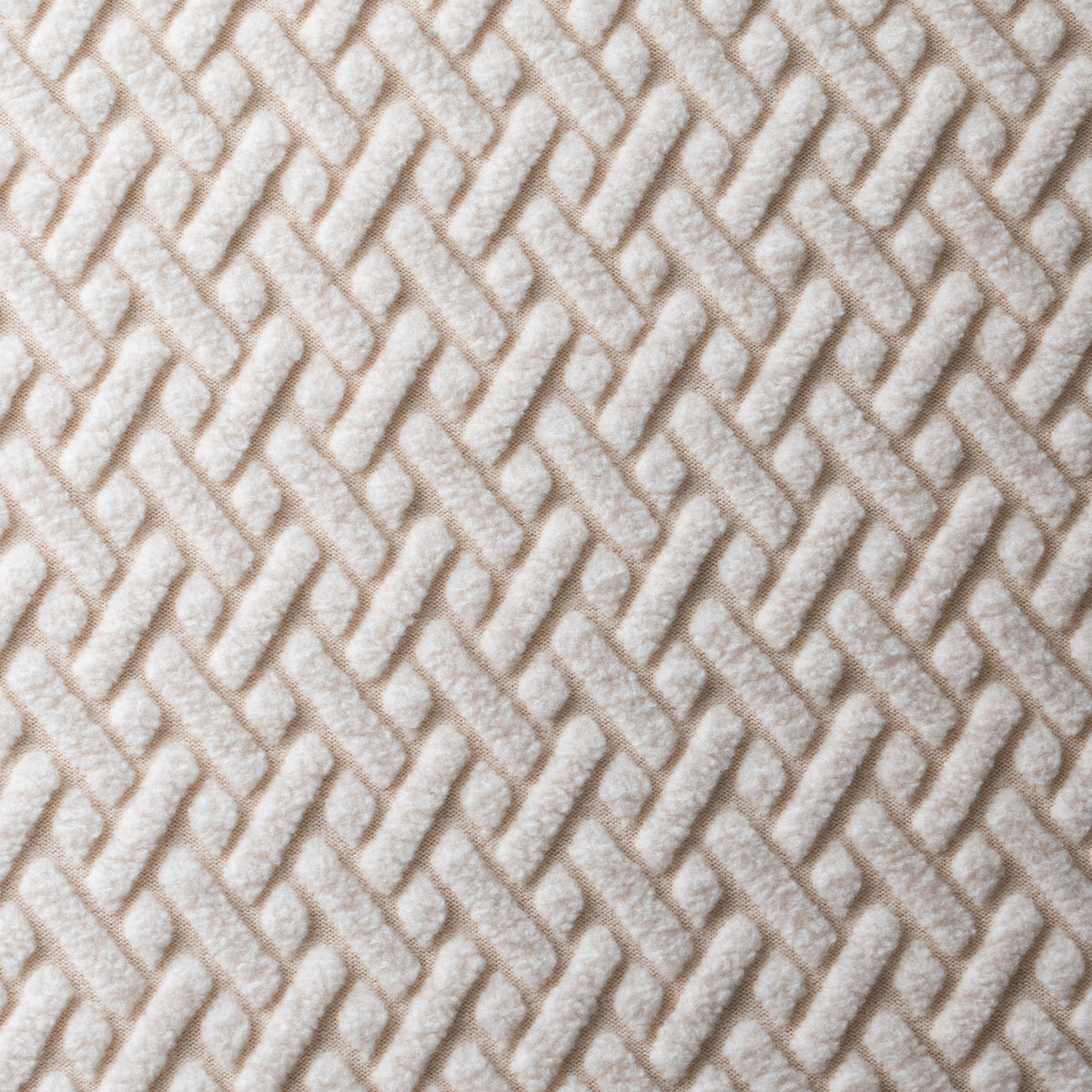 Flat close-up of Magic Sofa Swatch fabric in Classic pattern, Ivory Beige