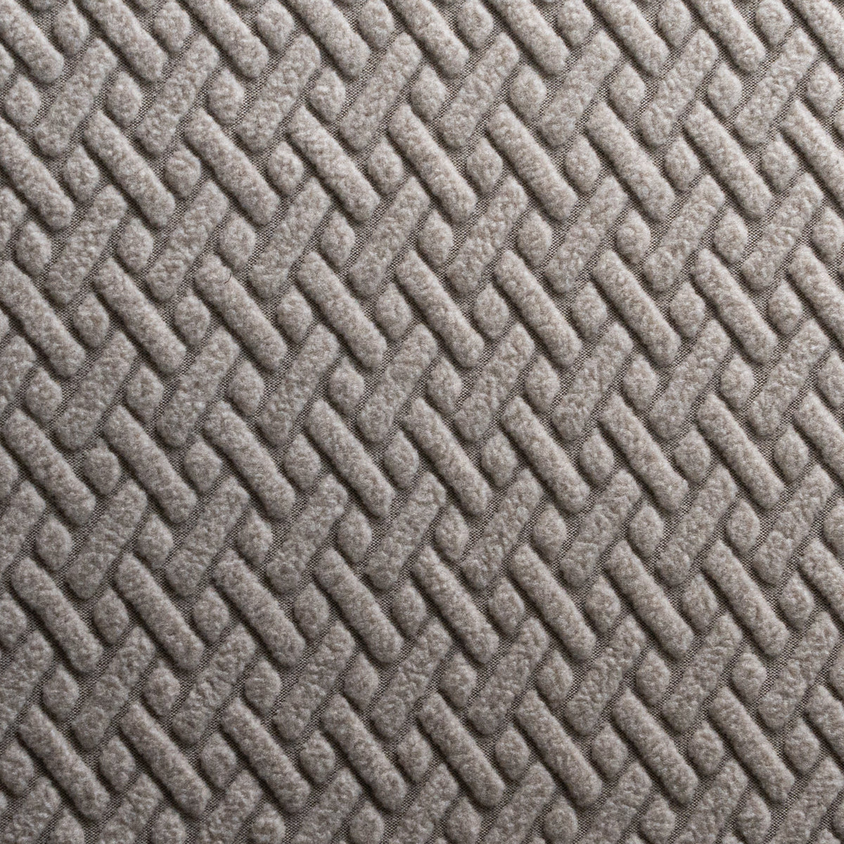 Close-up of Classic pattern fabric swatch in Taupe White