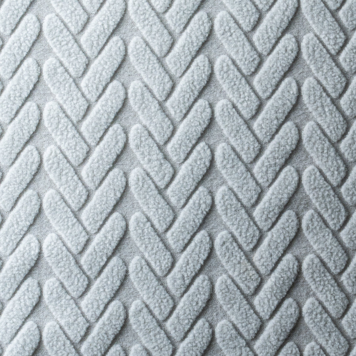 Close-up of Wheat pattern Magic Sofa Swatch fabric in Chrome Grey