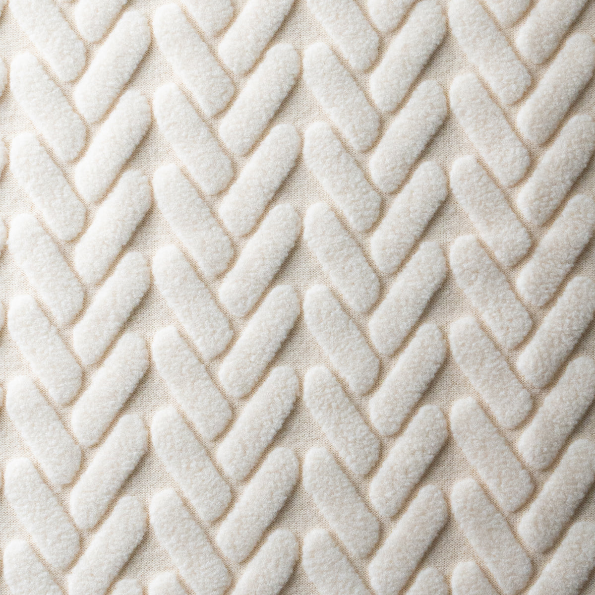 Close-up of Wheat pattern Magic Sofa Swatch fabric in Ivory Beige