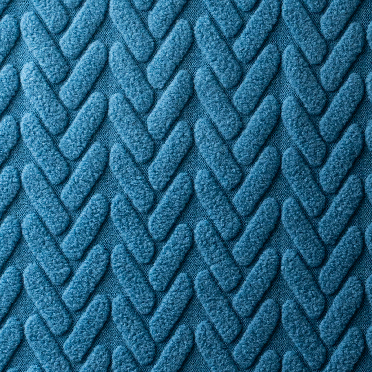 Close-up of Wheat pattern Magic Sofa Swatch fabric in Steel Blue