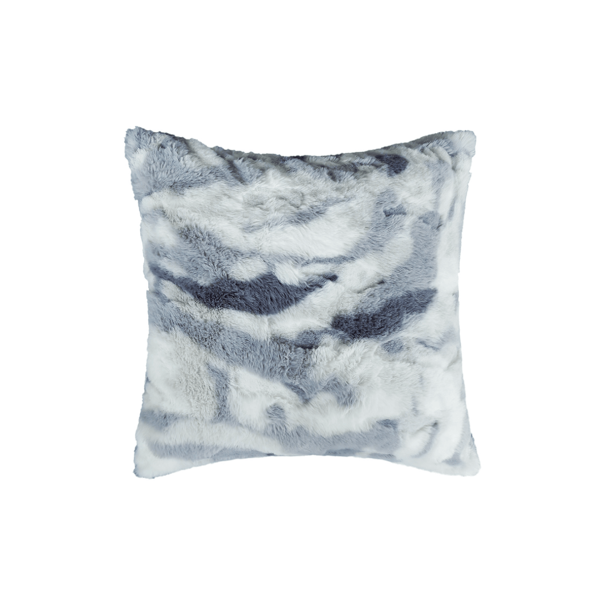 Faux pillow cover in Stone on a white background