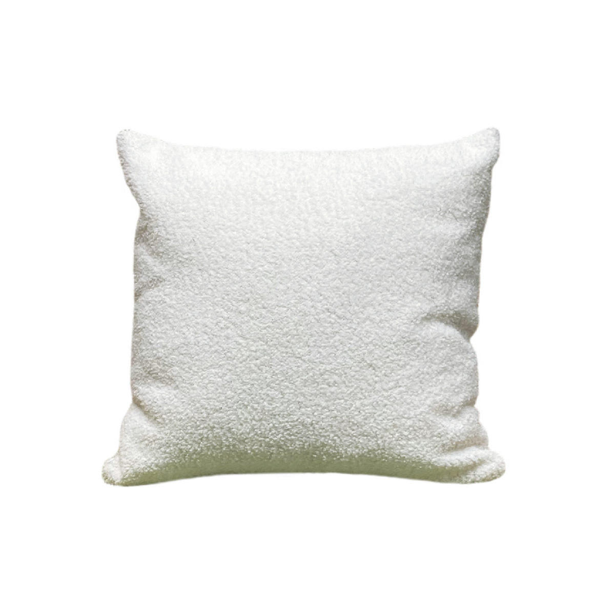 Teddy pillow cover in Pearl on a white background