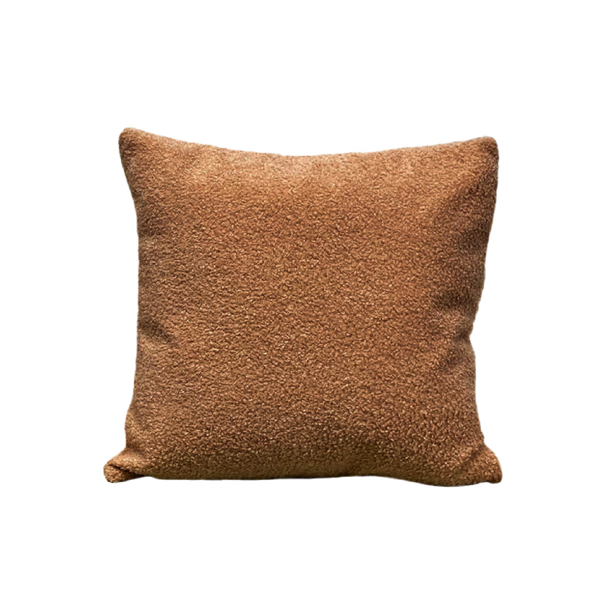 Teddy pillow cover in Walnut on a white background