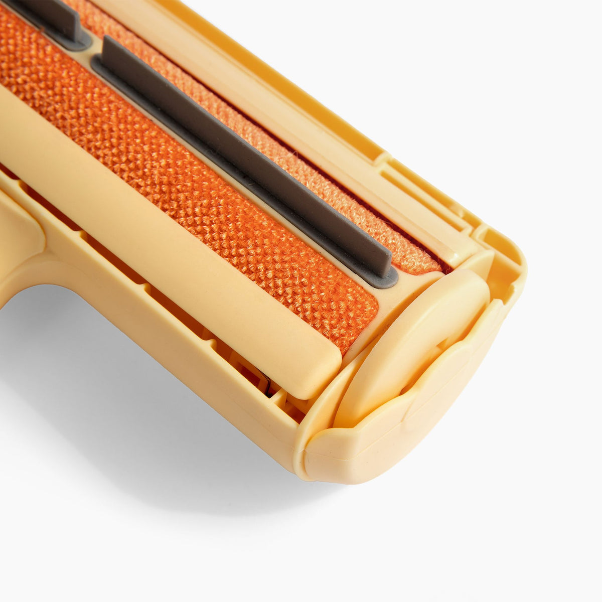 Close-up of the Magic Pet Hair Remover roller surface, white background