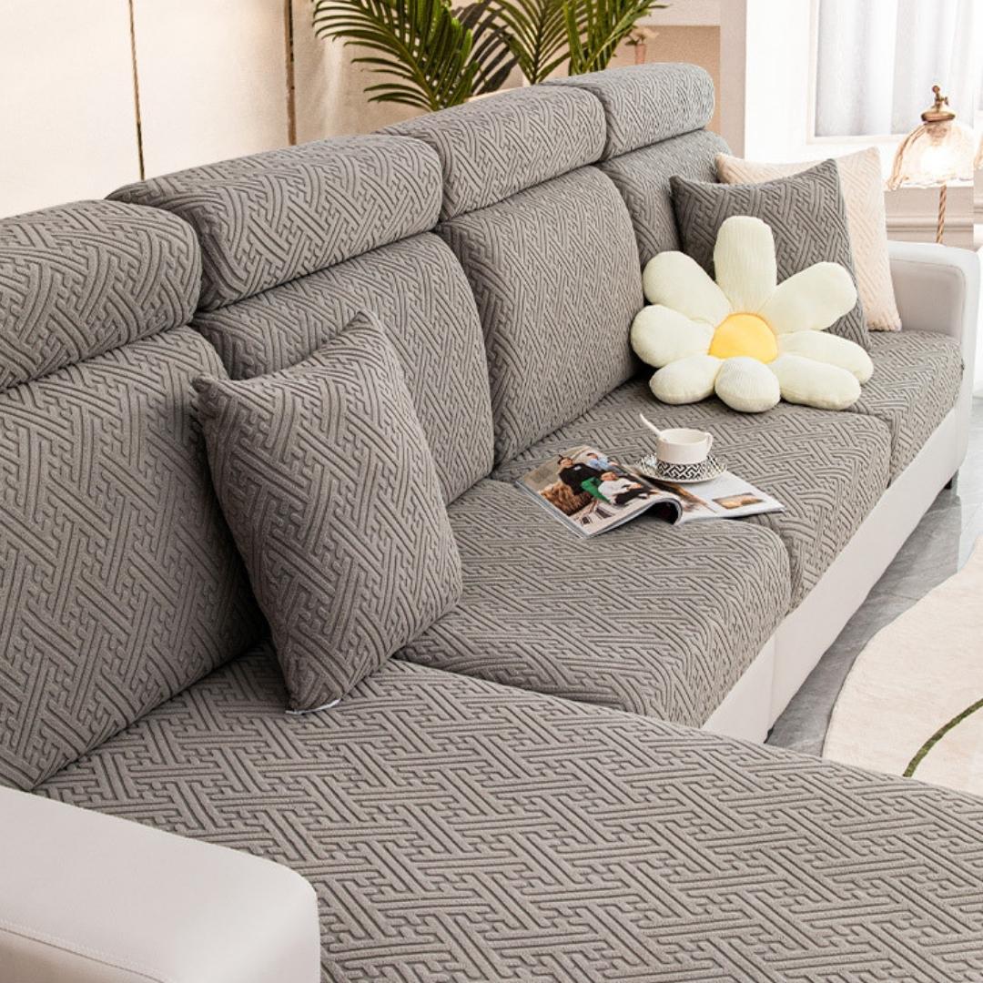 Sofa Covers - Maze (New Size) - Nolan InteriorMagic Sofa CoversSize 1Dark Grey