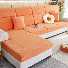 Sofa Covers - Checkered (New Size) - Nolan InteriorMagic Sofa CoversSize 1Orange